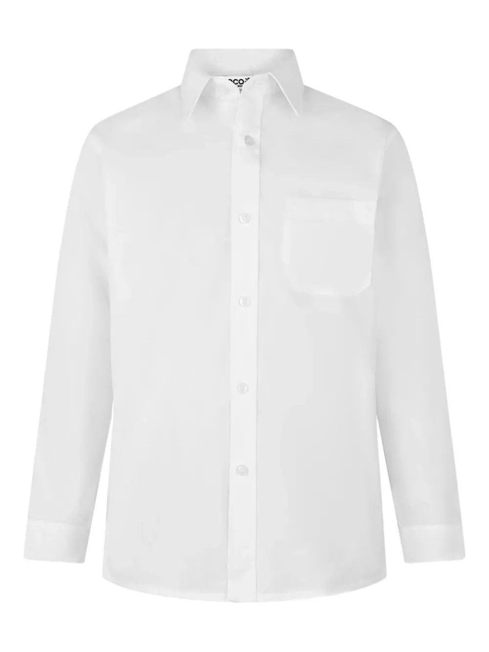 Zeco Schoolwear kids long-sleeve pocket shirt - Weiß