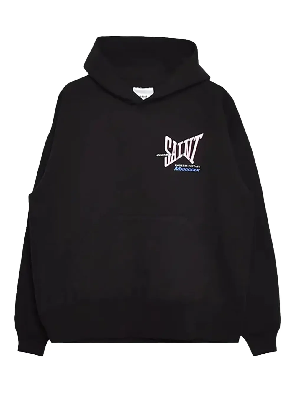 SAINT MXXXXXX cotton hoodie | Black | Image 1