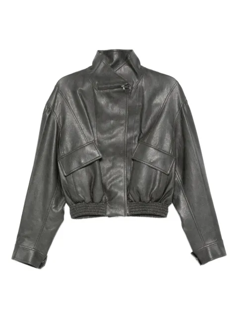 Low Classic flap-pocket leather jacket