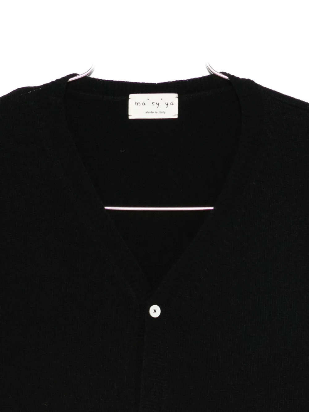 Ma'ry'ya Buttoned Knitted Top In White