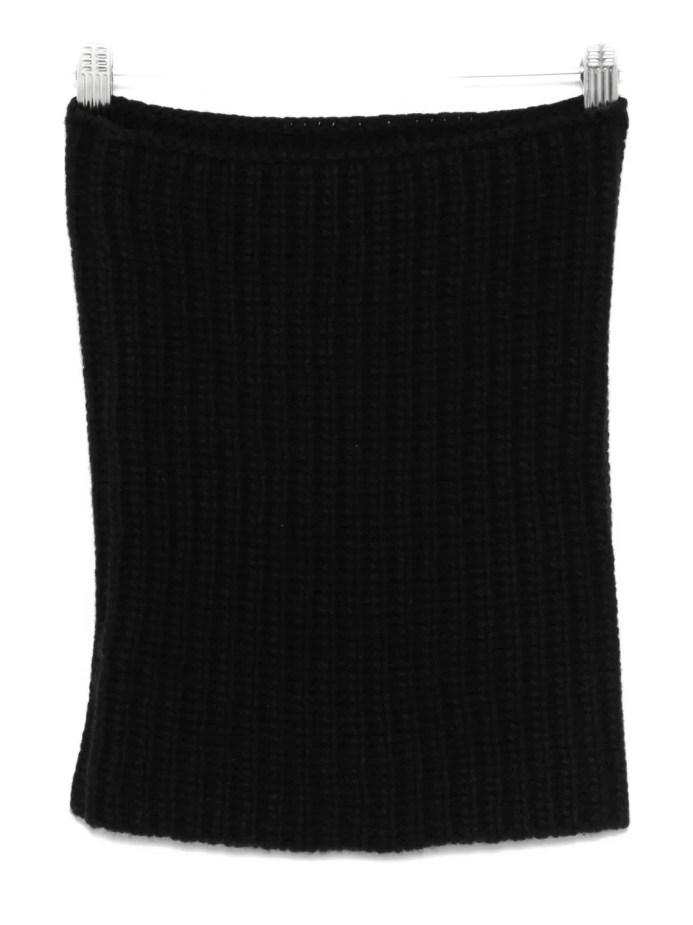 Ma'ry'ya ribbed neck warmer | Black | Image 1