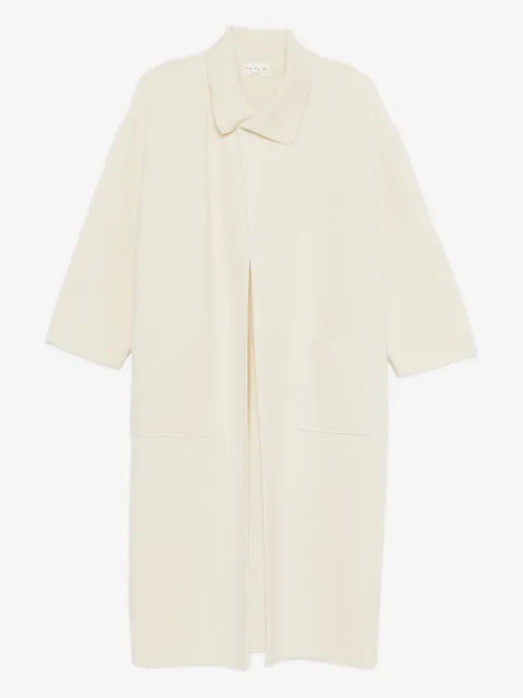 Ma'ry'ya classic-collar cardi-coat