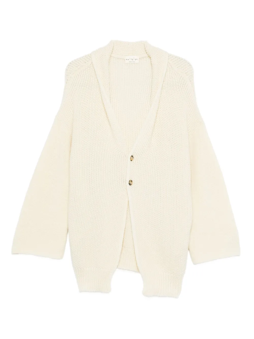 Ma'ry'ya shawl-collar cardigan - Bianco