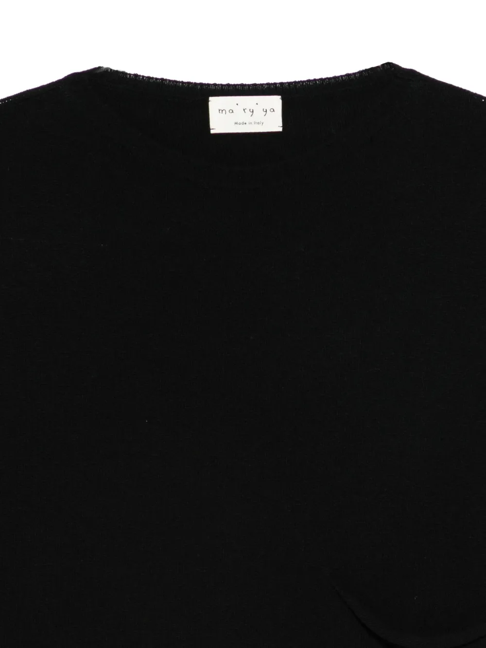  Ma'ry'ya Patch-pocket Sweater - Black 