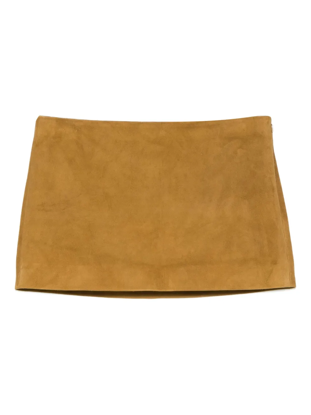 KHAITE Jett suede mini skirt | Brown | Image 1