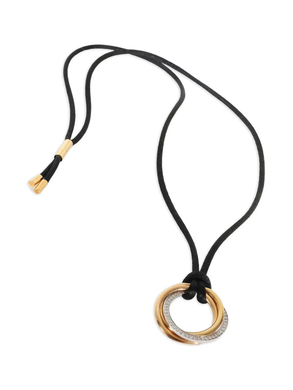 Cartier 18K tri-gold Trinity diamond necklace | Gold | Image 1