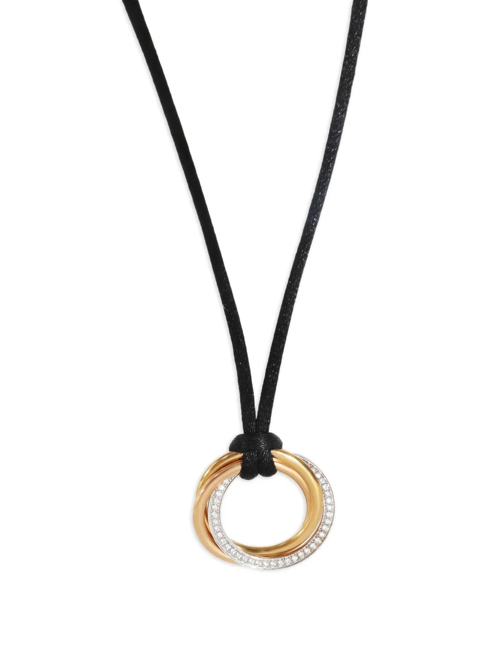 Cartier 18K tri-gold Trinity diamond necklace | Women | Image 2
