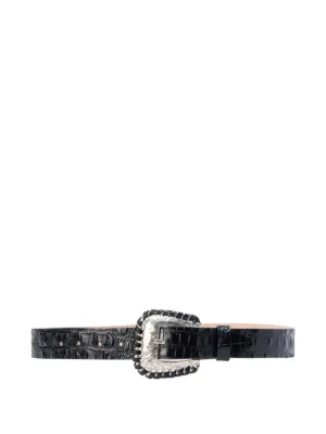 Haider Ackermann Skinny Leather Belt | ブラック | FARFETCH JP