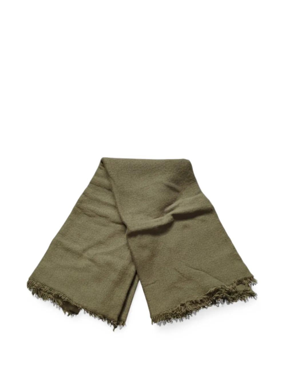 Emerson Renaldi frayed-edge scarf - Verde