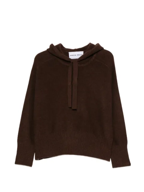 Emerson Renaldi ribbed-knit drawstring hoodie