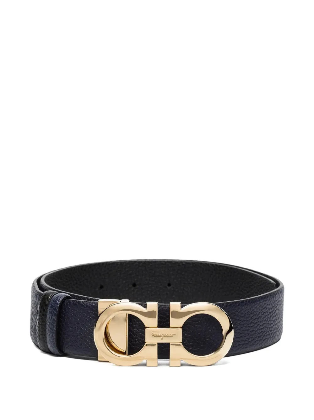Ferragamo gancini-buckle belt - Blu
