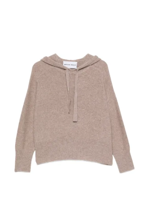 Emerson Renaldi drawstring knitted hooded sweater
