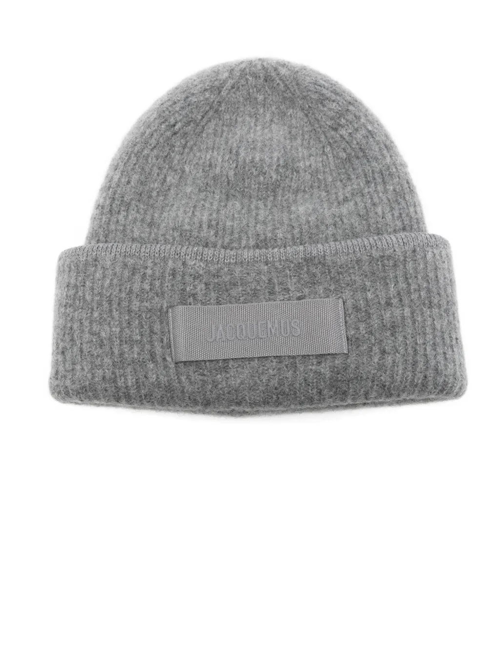 Jacquemus Le Bonnet Gros Grain Beanie In Gray