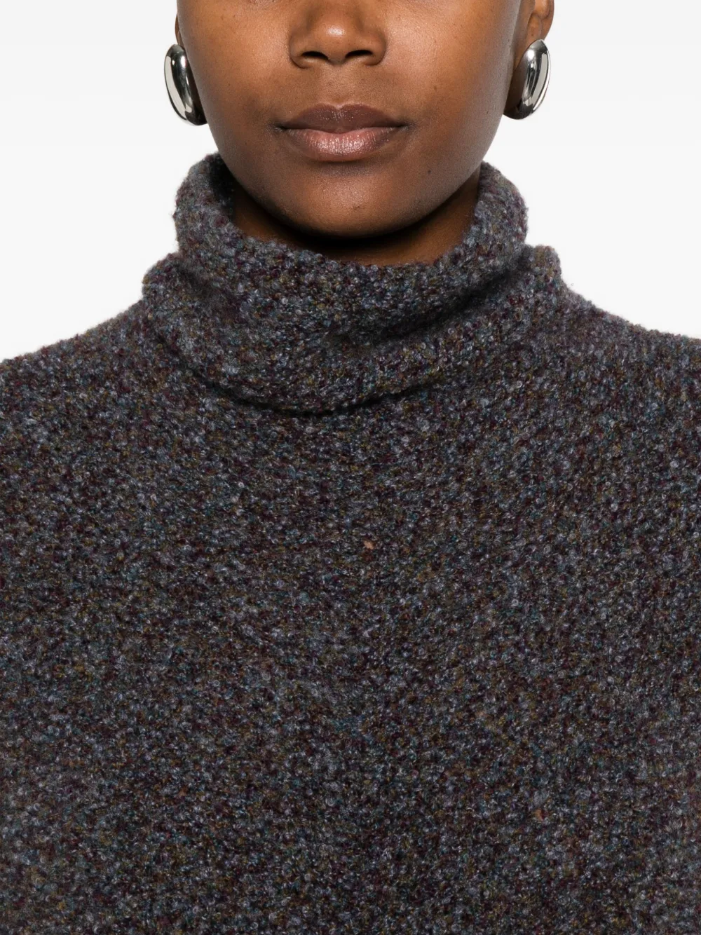 Federico Cina Roll-neck Sweater In Gray