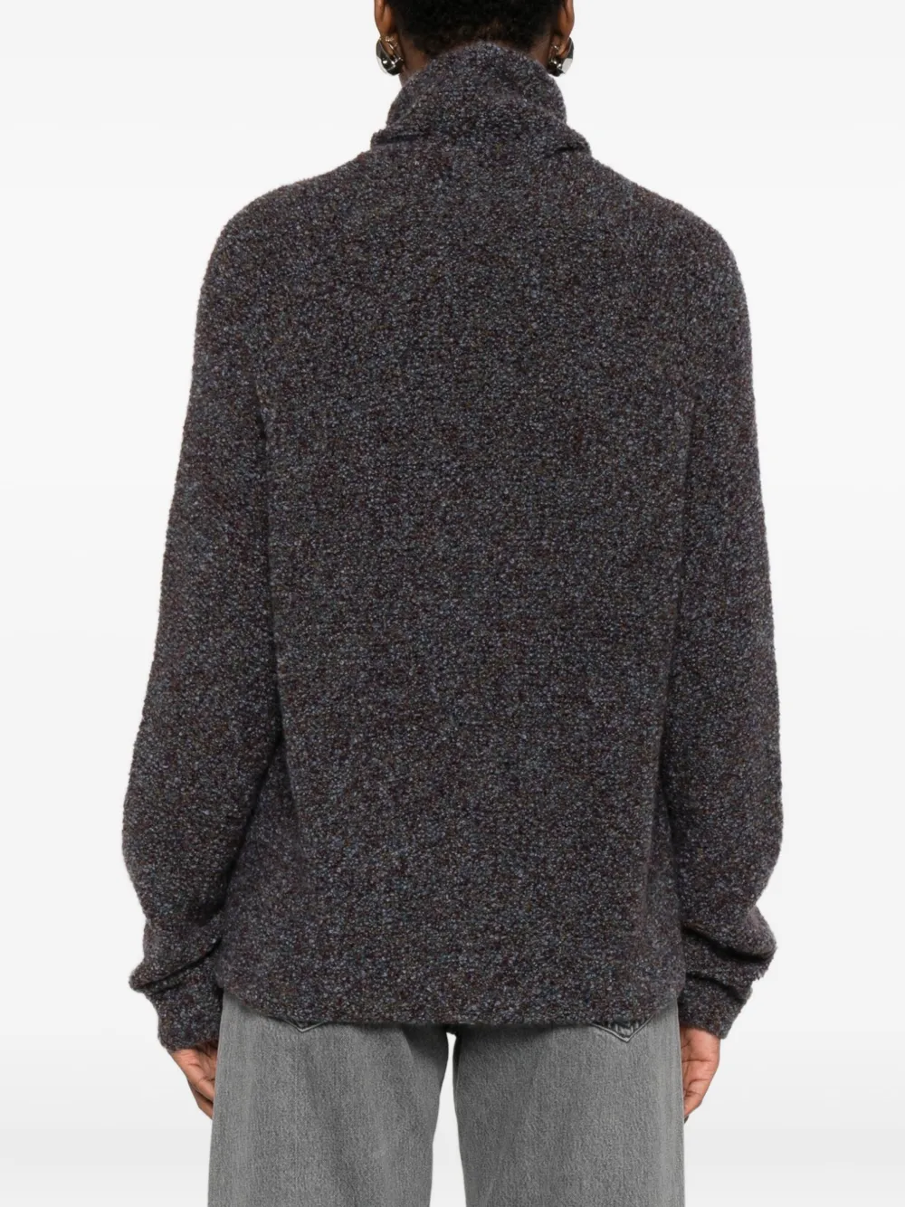 Federico Cina Roll-neck Sweater In Gray