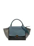 Celine Pre-Owned 2014 Medium Tricolor Leather Trapeze satchel - Black