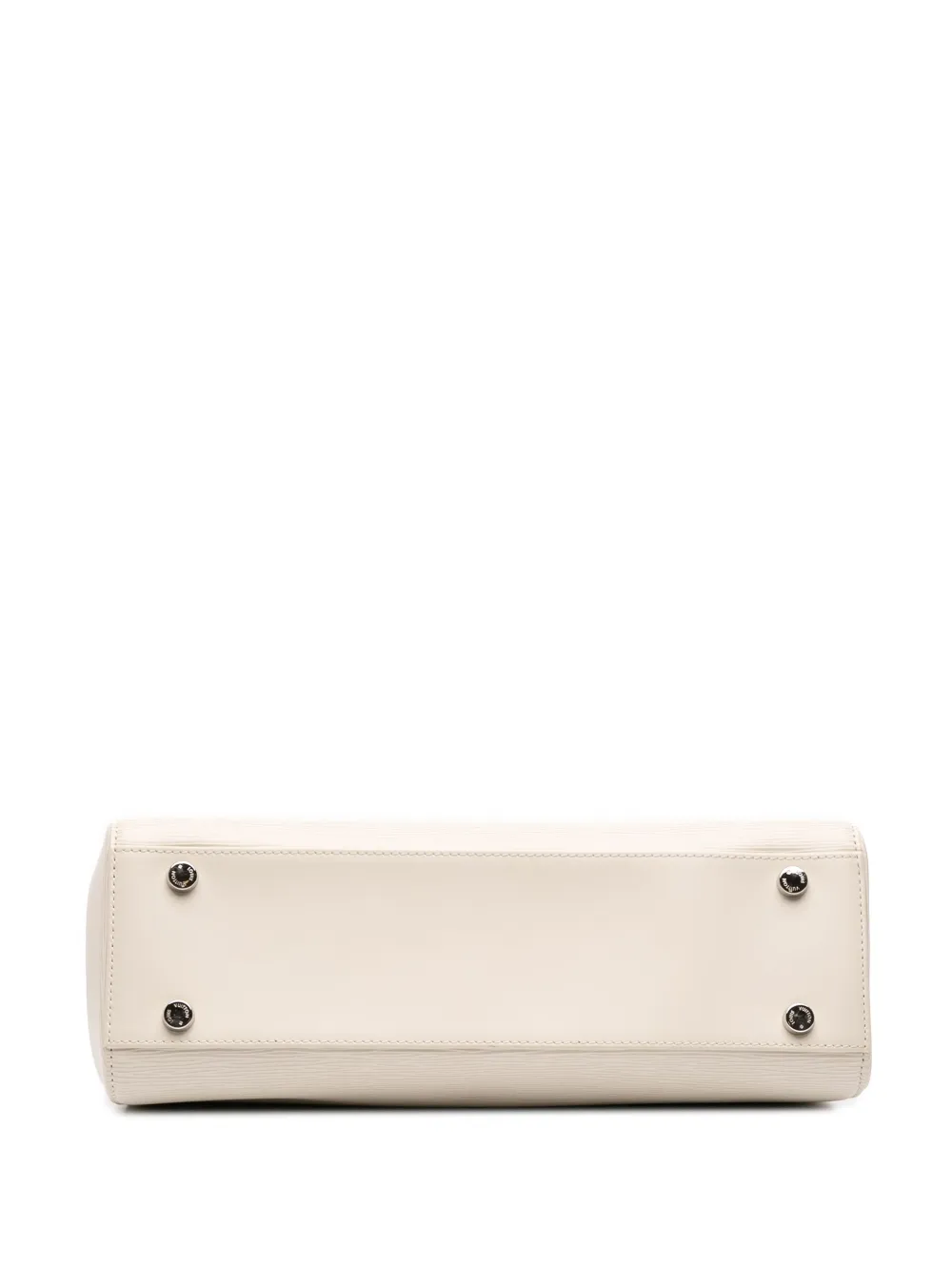 Pre-owned Louis Vuitton 2012-2025 Epi Brea Mm Satchel In White