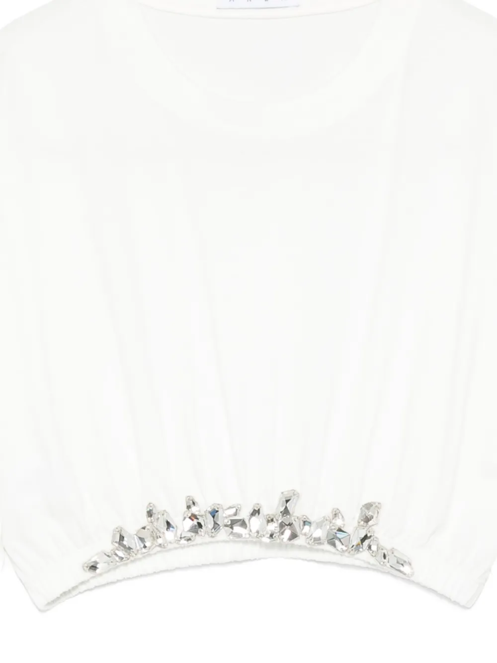 AREA Sweater verfraaid met kristallen Wit