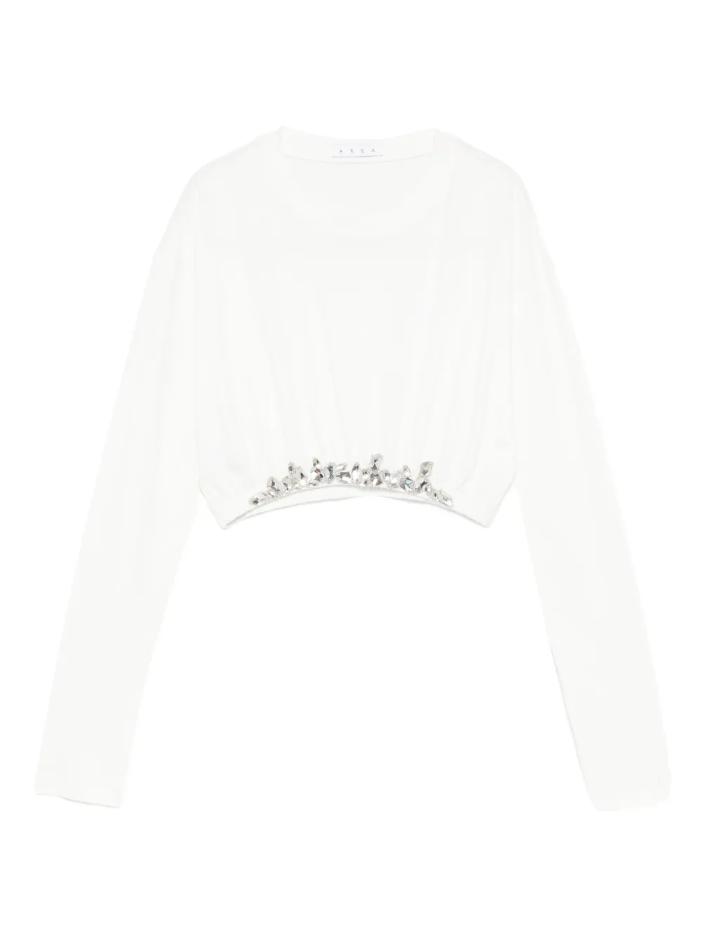 AREA crystal-embellished sweater - Bianco