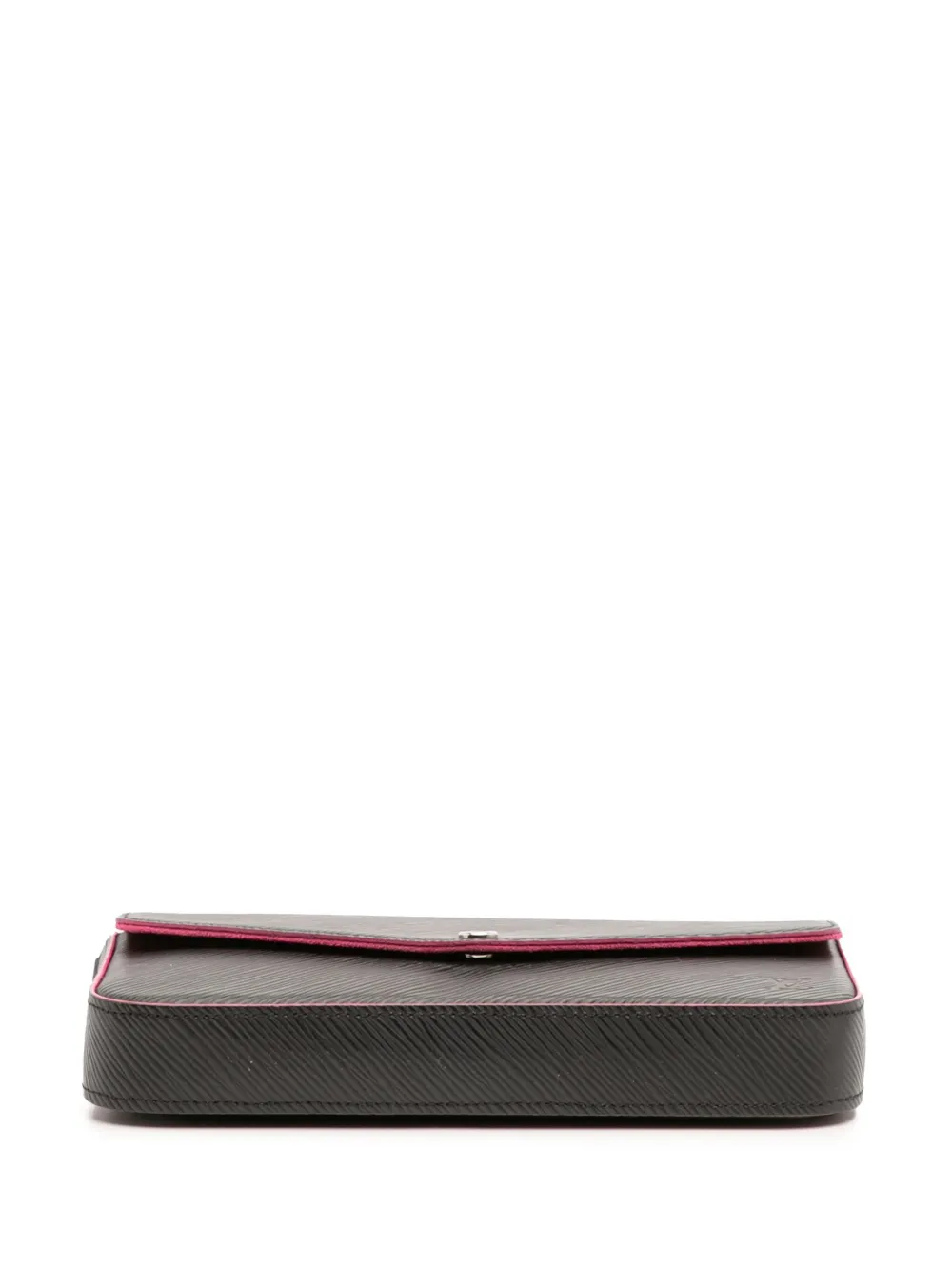 Pre-owned Louis Vuitton 2018 Epi Pochette Felicie Crossbody Bag In Black
