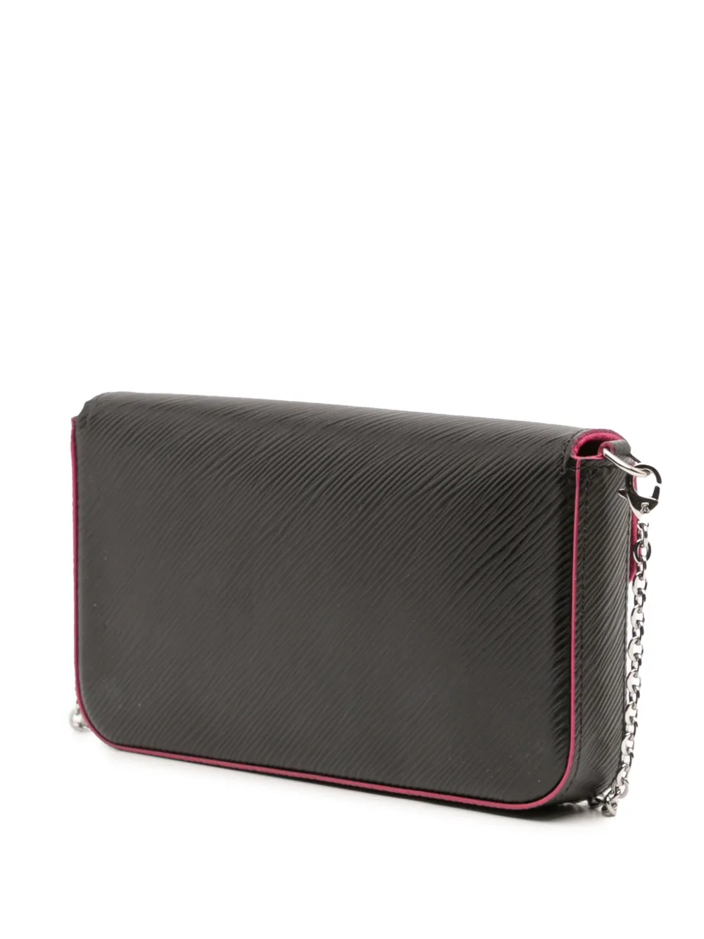 Pre-owned Louis Vuitton 2018 Epi Pochette Felicie Crossbody Bag In Black