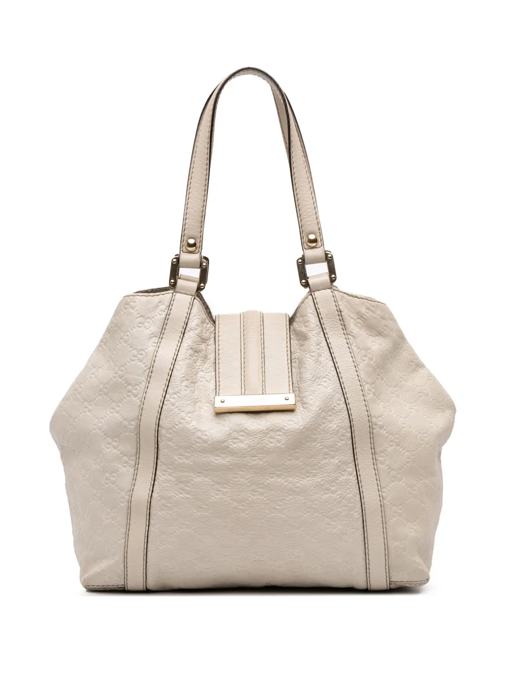 Gucci Pre-Owned 2016-2025 グッチシマ ニューレディース ハンドバッグ - ホワイト Gucci Pre-Owned 2016-2025 グッチシマ ニューレディース ハンドバッグ - ホワイト