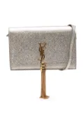 Saint Laurent Pre-Owned 2016 Metallic Calfskin Monogram Kate Tassel Wallet on Chain crossbody bag - Gold