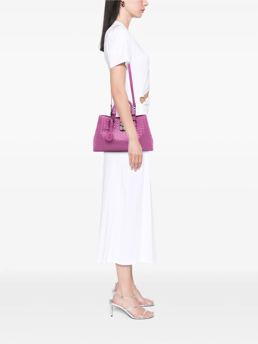 Bottega Veneta Pre-Owned 2012-2025 Small Nappa Intrecciato Roma satchel | Pre-Owned | Image 2