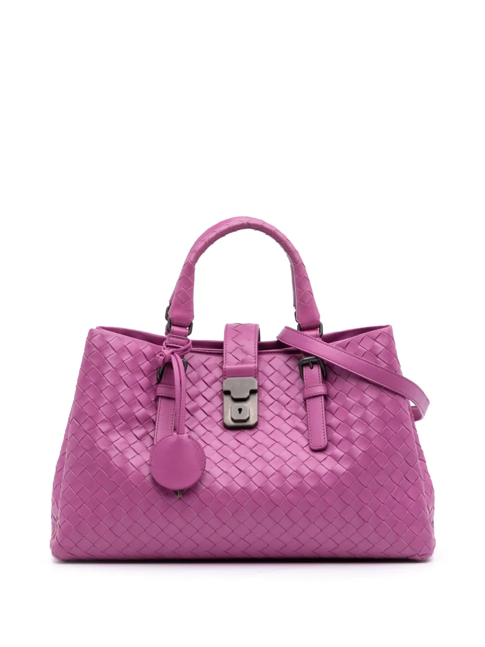 Bottega Veneta Pre-Owned 2012-2025 Small Nappa Intrecciato Roma satchel | Pink | Image 1