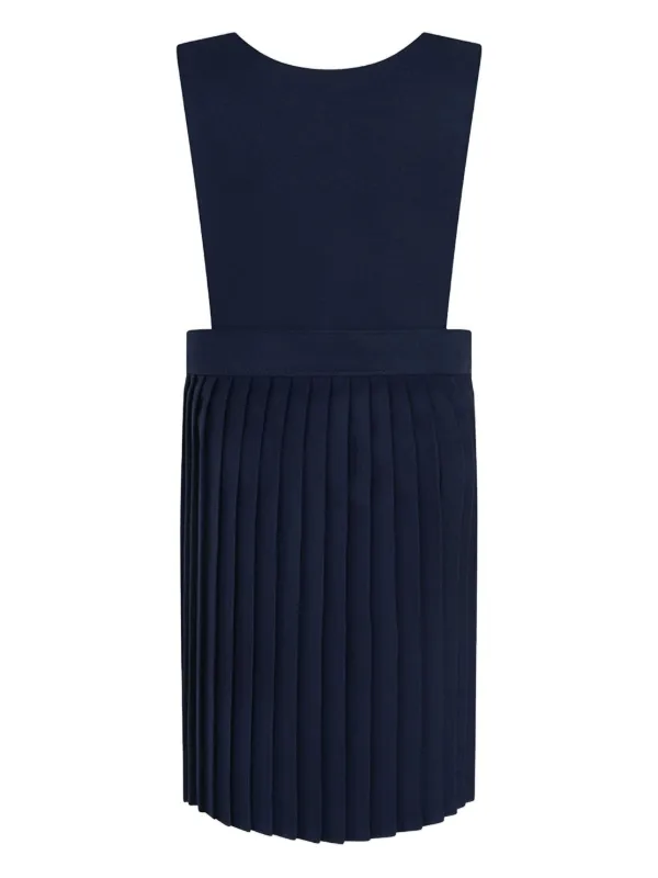 pinafore pleated dress Stone Plus Checked Pleated Pinafore Dress