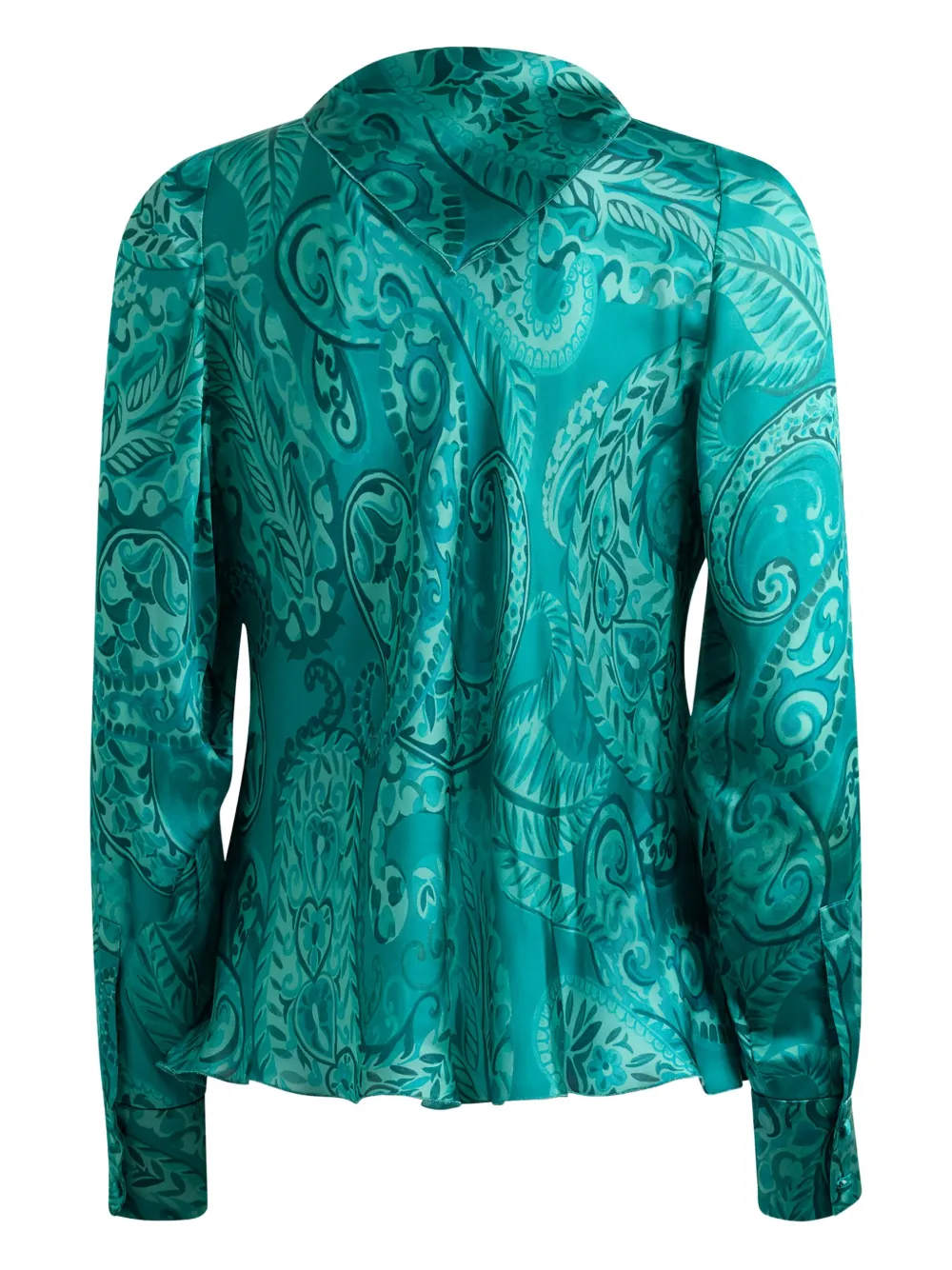 Etro Printed Blouse In Green