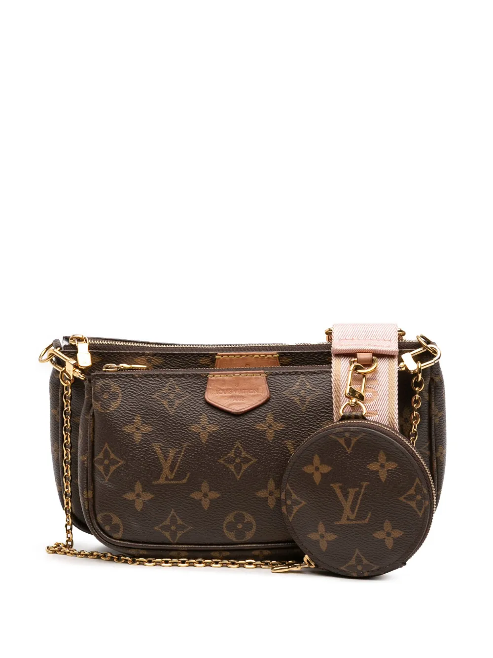 Louis Vuitton Pre-Owned 2020 モノグラム マルチ ポシェット アクセソワール サッチェルバッグ - ブラウン Louis Vuitton Pre-Owned 2020 モノグラム マルチ ポシェット アクセソワール サッチェルバッグ - ブラウン