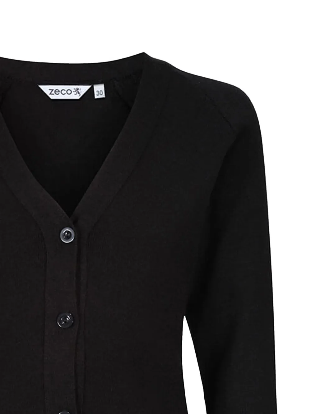 Zeco Schoolwear kids Vest met V-hals Zwart