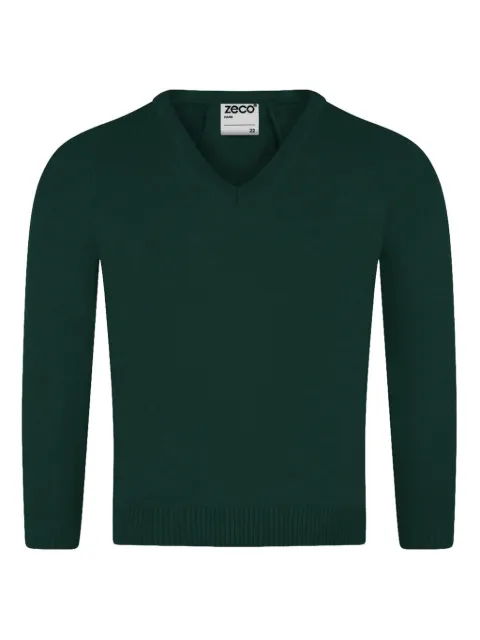 Zeco Schoolwear kids V-neck long-sleeve sweater