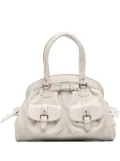 Christian Dior Pre-Owned 2007 Large Calfskin My Dior Frame handbag - White