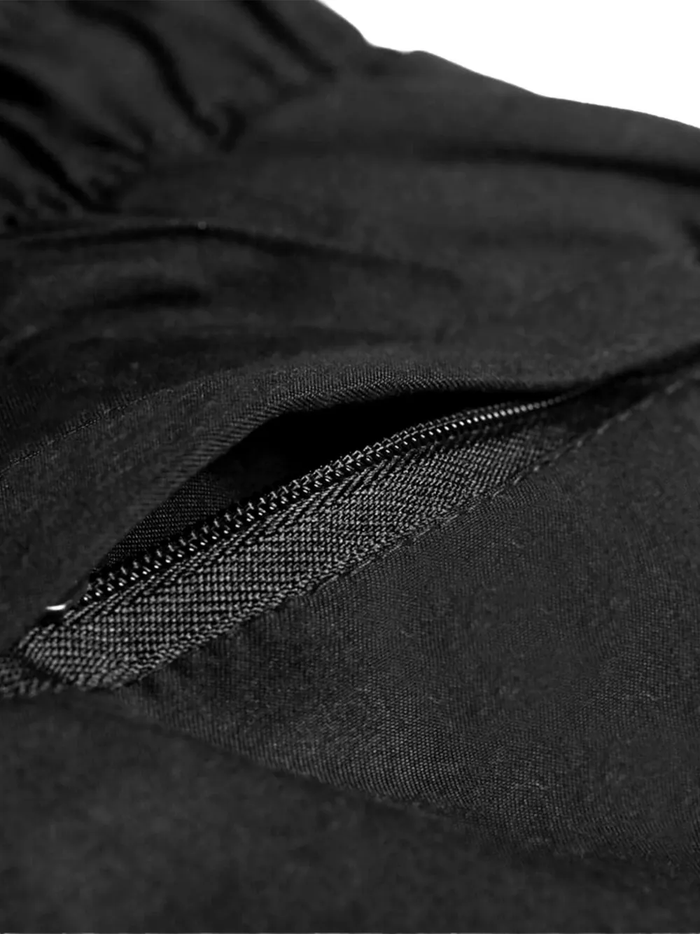 Zeco Schoolwear Drawstring Cuffed Trousers In Black