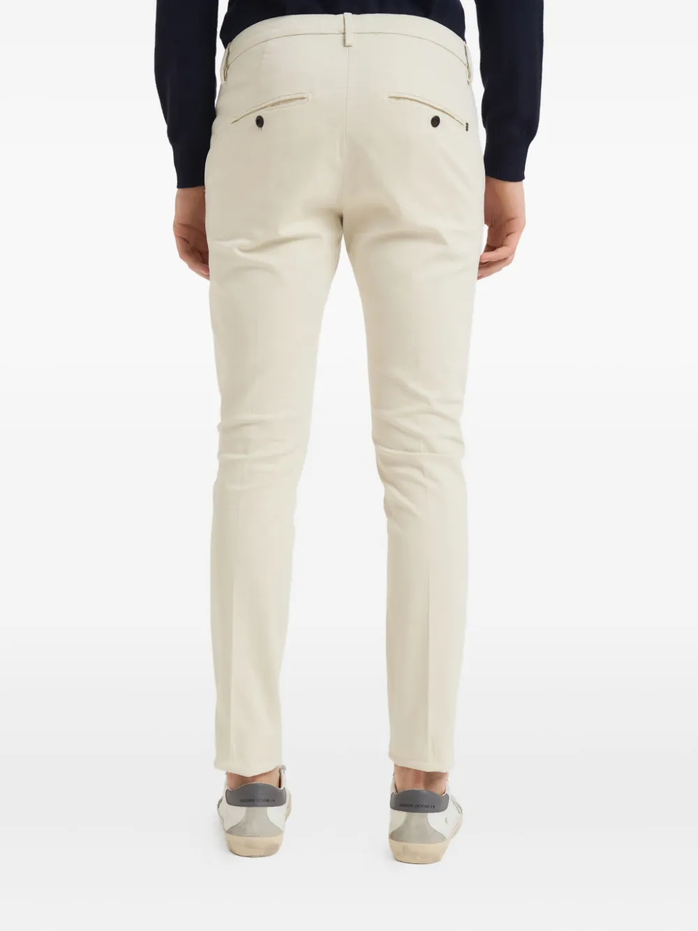 DONDUP Broek met riemlussen Beige