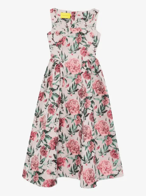 Marques'Almeida robe mi-longue à fleurs