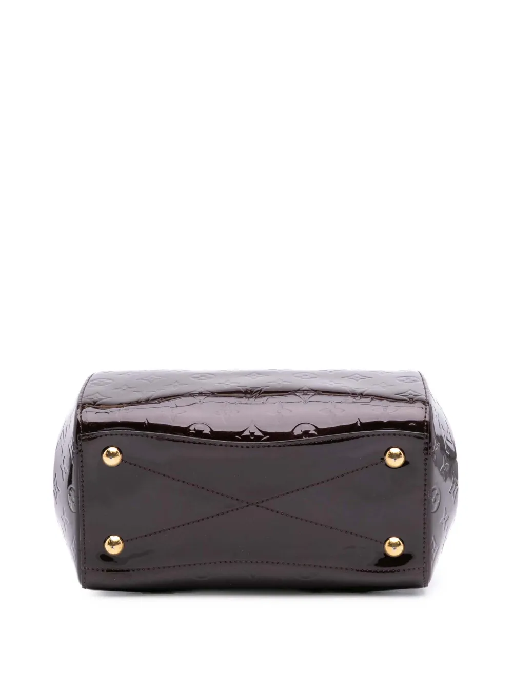 Pre-owned Louis Vuitton 2013 Monogram Vernis Montana Satchel In Purple