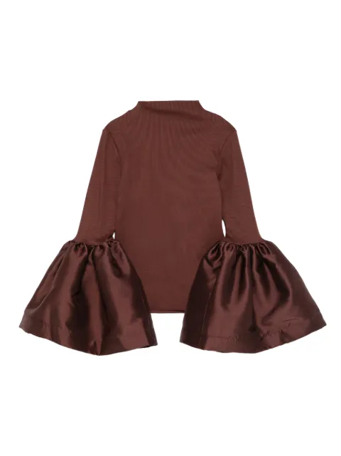 Marques'Almeida turtleneck puff-sleeve top