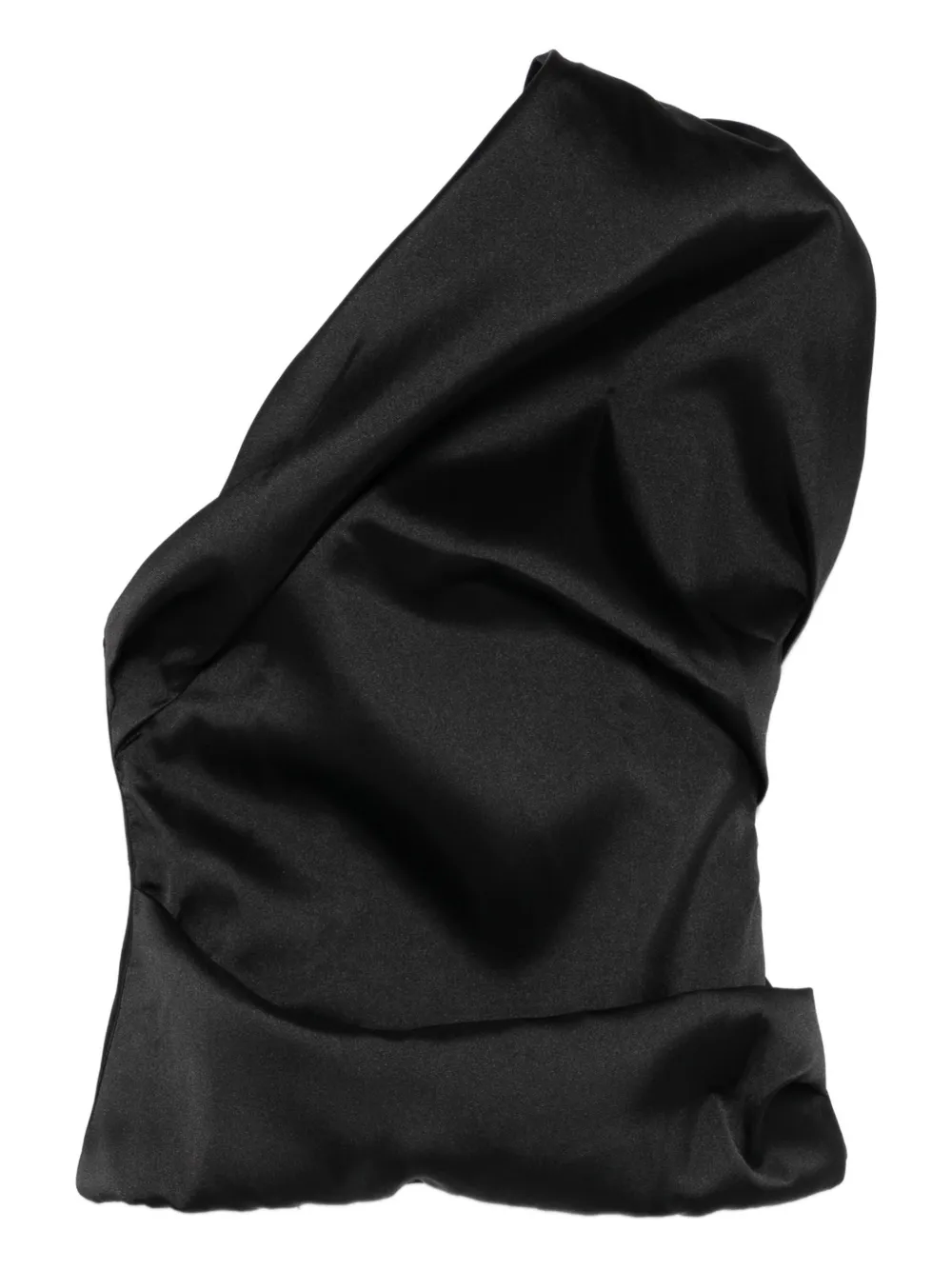 Marques'Almeida draped asymmetric top | Black | Image 1