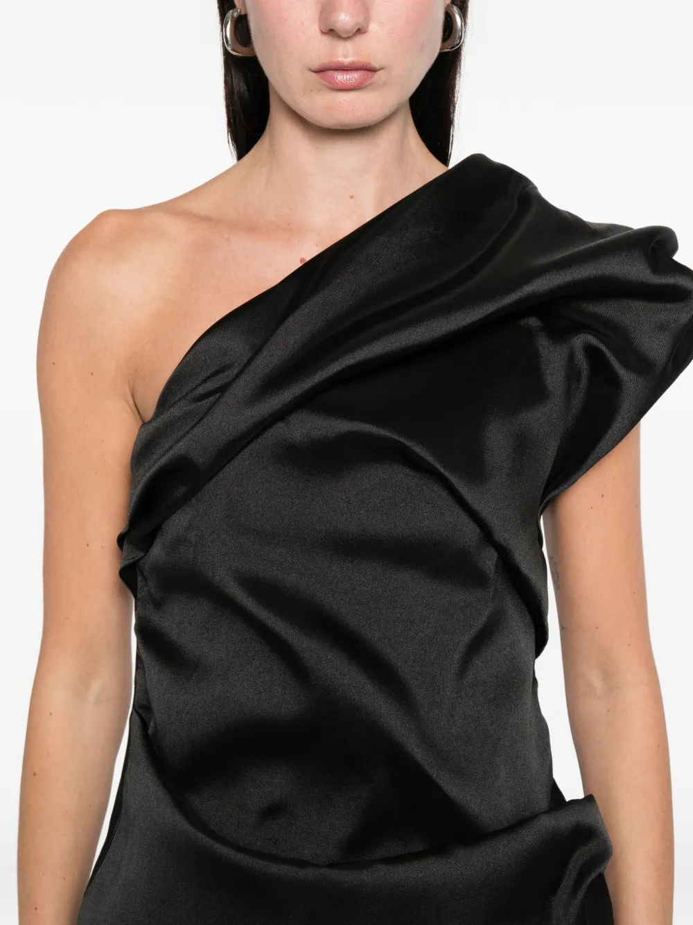 Marques'Almeida Asymmetrische top Zwart