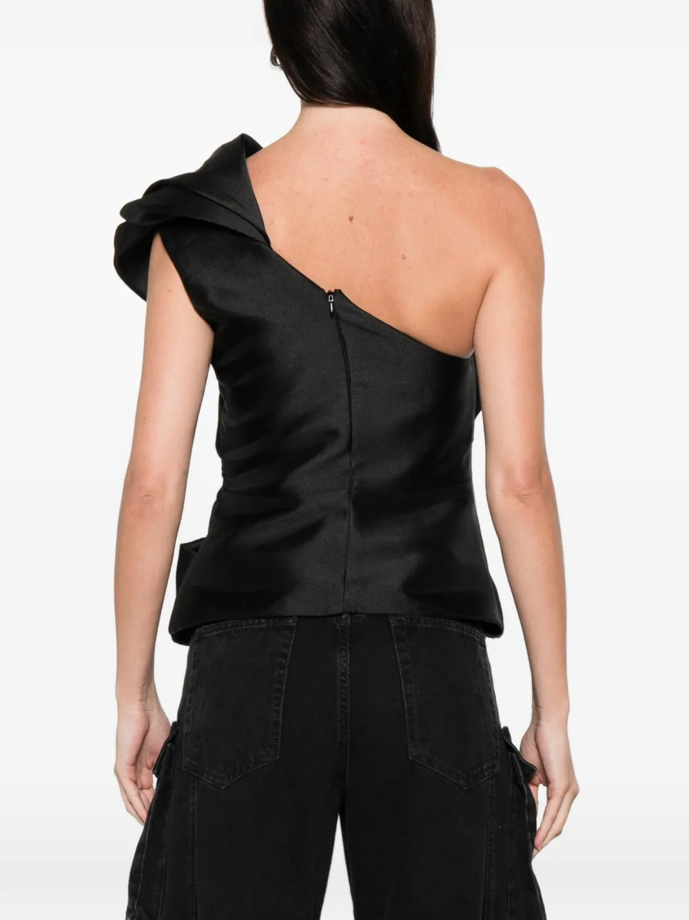 Marques'Almeida Asymmetrische top Zwart