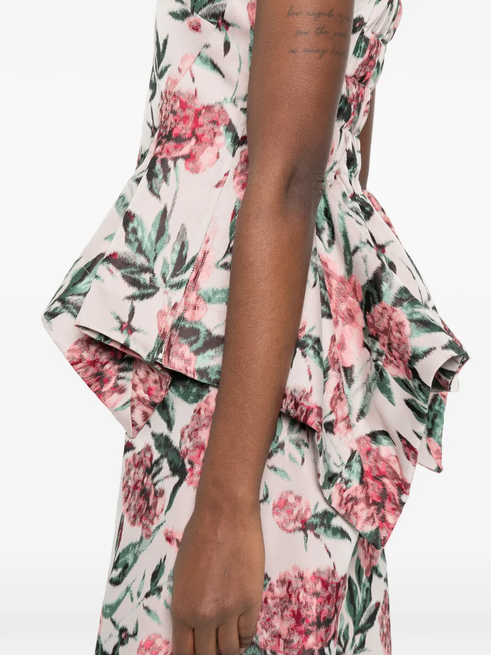 Marques'Almeida Peplum ko rset top Roze