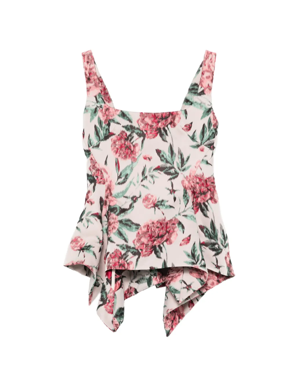 Marques'Almeida peplum brocade corset top - Rosa