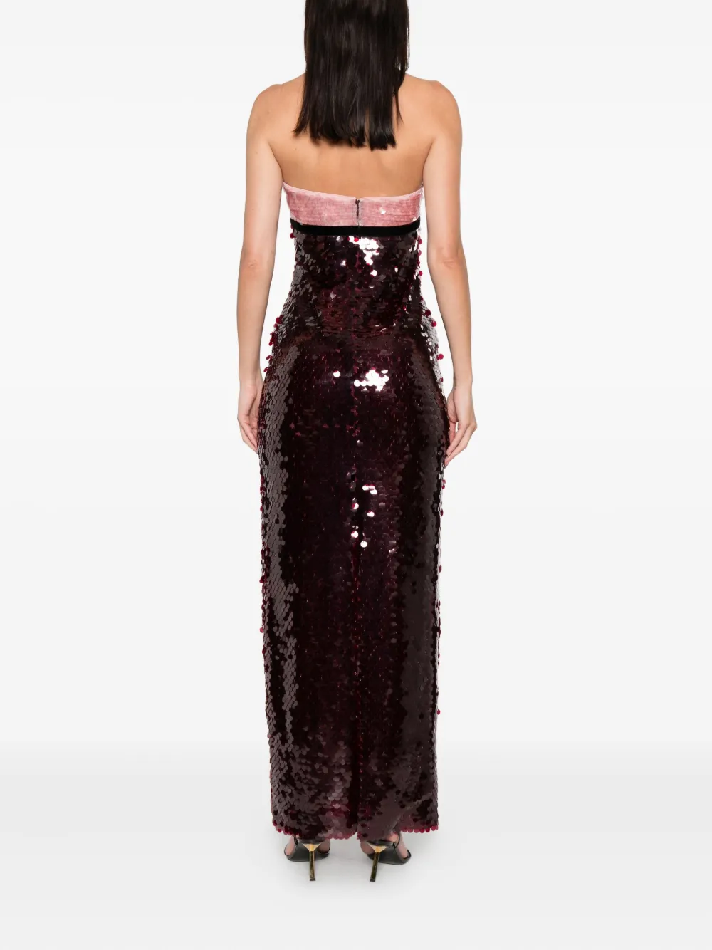 Retroféte Lirael Sequin Maxi Dress In Pink