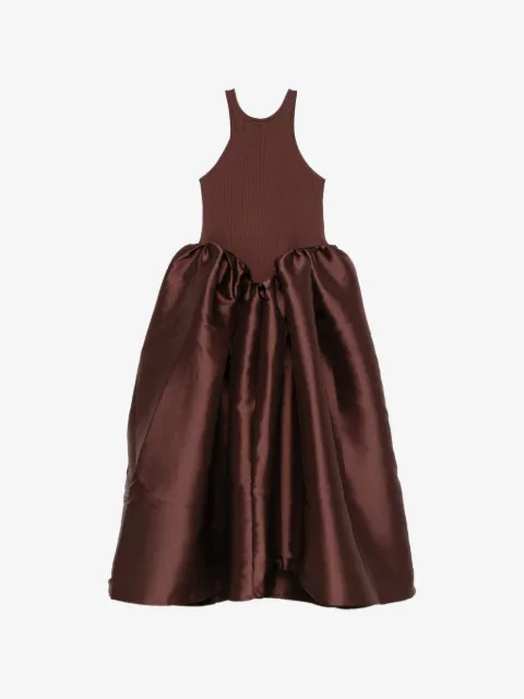 Marques'Almeida robe mi-longue à jupe en satin