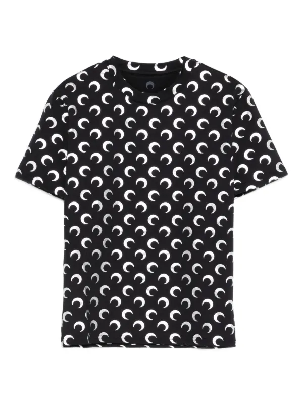 Marine Serre ムーンプリントトップ Marine Serre プリント トップ | ブラック | FARFETCH JP