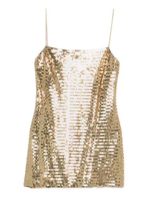 Retrofete Lavender sequin strap mini dress