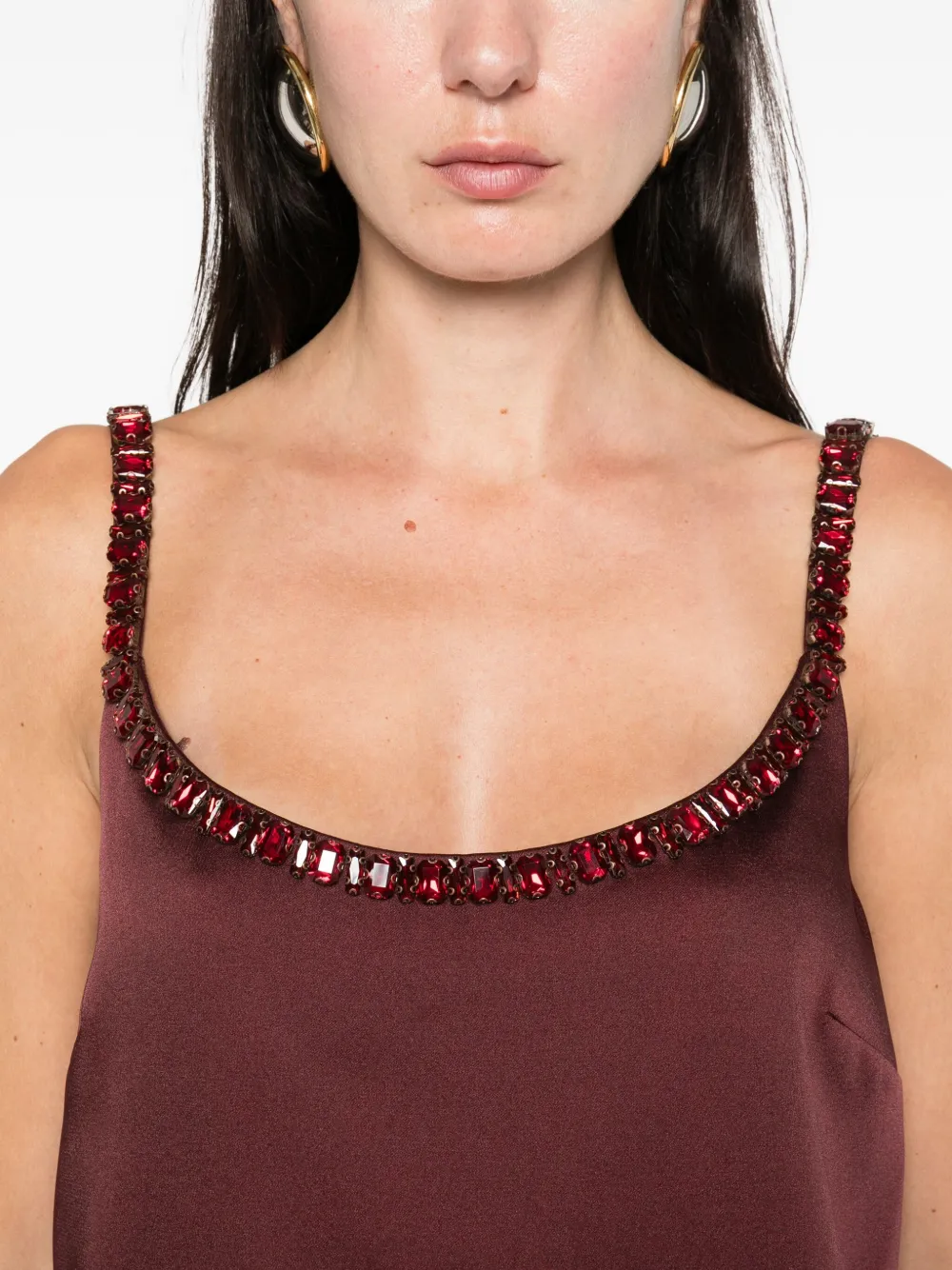 Retroféte Reilly Embellished Mini Dress In Purple